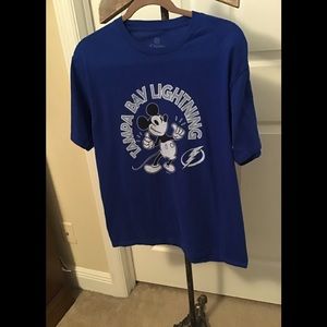 Tampa Bay Lightning Tee shirt w/ Mickey Mouse
